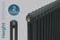 CT2-500-A-TH - Classic Anthracite 2 Column Radiator H500 X W582 CT2-500-A-TH - Classic Anthracite 2 Column Radiator H500 X W582